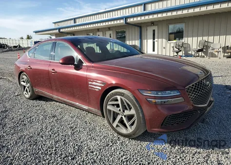 2022 Genesis G80 Sport Prestige из США, поврежденный, VIN KMTGB4SD0NU113528